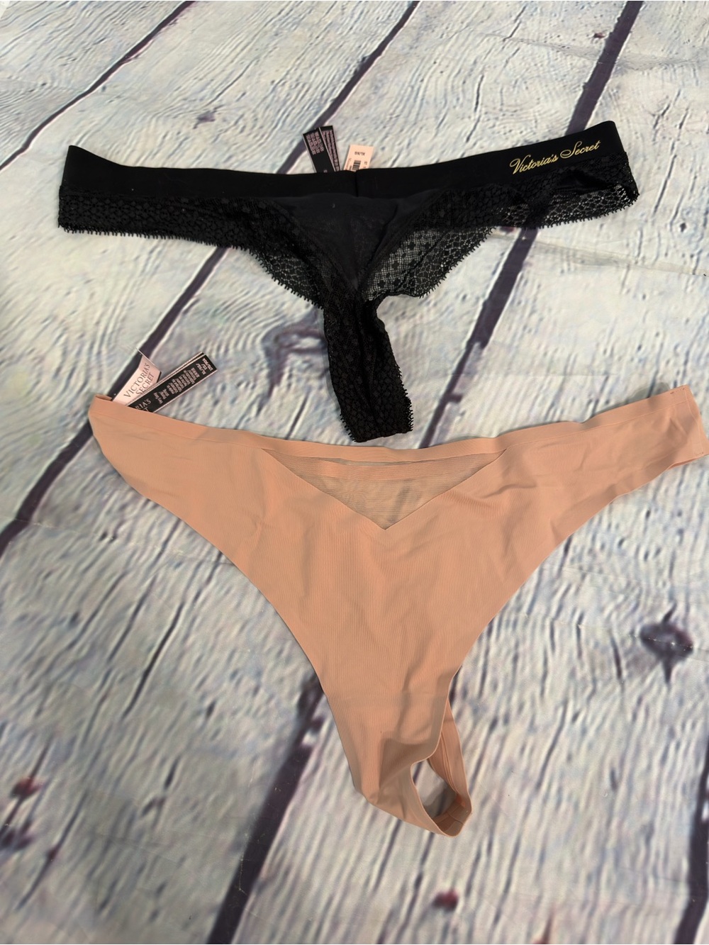 Set of Two No Show Victoria's Secret Thongs XL